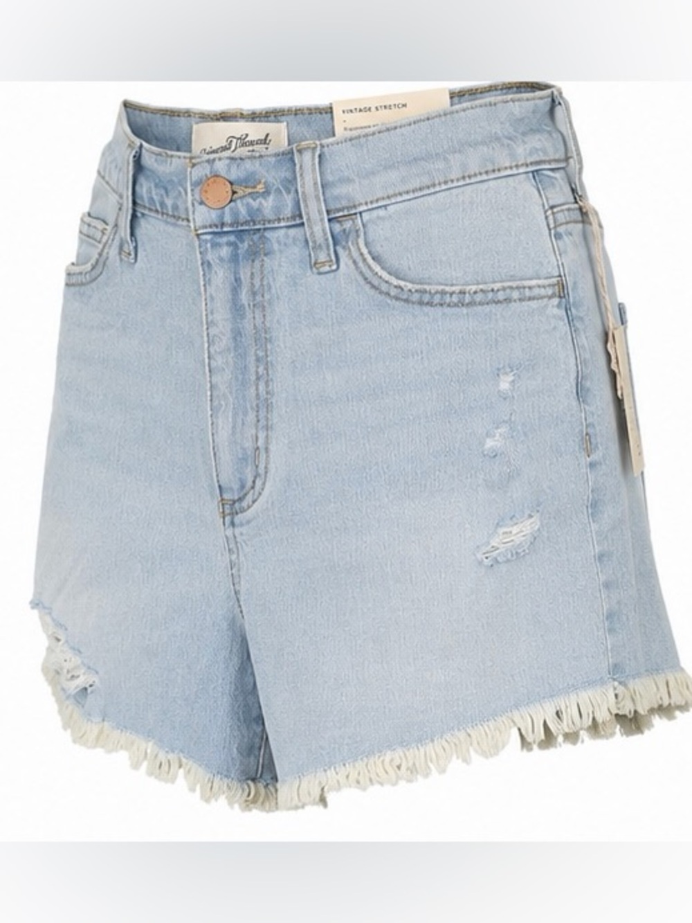 Universal Thread Highest Rise Distressed  stretch Denim Cutoff Jean Shorts NWT 6 - Picture 4 of 14